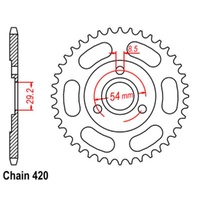 Supersprox 35 Tooth Steel Rear Sprocket for Honda Z50 1969-1981