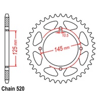 Supersprox  48 Tooth  Steel Rear sprocket for Yamaha XT600 1996-2003