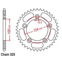 Supersprox 39 Tooth Steel Rear Sprocket for Ducati 999/999S/999R Facelift 2007