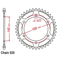 Supersprox 47 Tooth Steel Rear Sprocket for Husqvarna Nuda 900R ABS 2013-2014