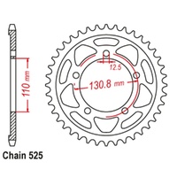 Supersprox 45 Tooth Steel Rear Sprocket for BMW HP4 2013-2015