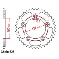 Supersprox 38 Tooth Rear Stealth Sprocket for Benelli 900 TORNADO TRE RS 2004-2005