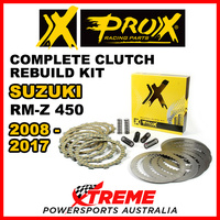 ProX For Suzuki RM-Z 450 RMZ450 2008-2017 Complete Clutch Rebuild Kit 16.CPS34008