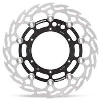 Moto Master 298mm Front Black Left Flame Floating Brake Disc for Fantic XX 250 2022-2025
