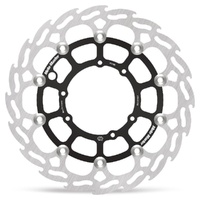 Moto Master 298mm Front Black Left Flame Floating Brake Disc for Honda CRF 450 X 2005-2018
