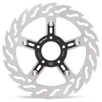 Moto Master Front Left Flame Floating Brake Disc for Harley Davidson FXDBA 96 Dyna Street Bob 2013