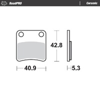 Moto Master Ceramic Parking Brake Pad for Piaggio MP3 300 Hybrid 2011
