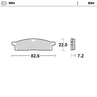 Moto Master Front Left Nitro Brake Pad for Yamaha YZ 65 2018-2025