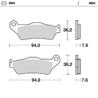 Moto Master Front Left Nitro Brake Pad for Husaberg TE 250 2010-2014