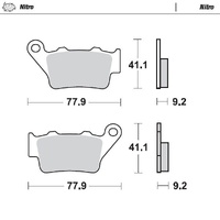 Moto Master Rear Nitro Brake Pad for Ccm GP 450 2014