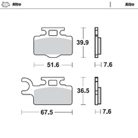 Moto Master Front Left Nitro Brake Pad for Kawasaki KX 65 2000-2025