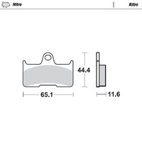 Moto Master Rear Nitro Brake Pad for Cf MOTO C-Force 450 2016