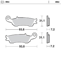 Moto Master Front Left Nitro Brake Pad for Yamaha YZ 250 X 2016-2025