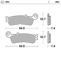 Moto Master Front Left Nitro Brake Pad for Yamaha YZ 250 2022-2025