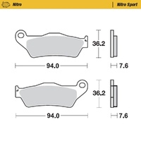Moto Master Front Left Nitro Sport Brake Pad for Swm RS 500 R 2015-2024