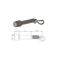 Moto Master Rear Brake Pad Pin for Gas-Gas MC 50 2021-2024