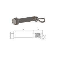 Moto Master Rear Brake Pad Pin for Gas-Gas MC 65 2021-2022
