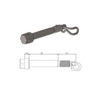 Moto Master Front Brake Pad Pin for KTM 50 SX 2002-2023