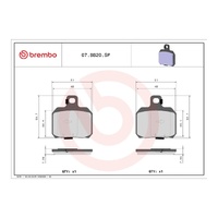 Brembo MV Augusta Brutale 800 R 2023-2024 Rear Prime Sintered Brake Pad