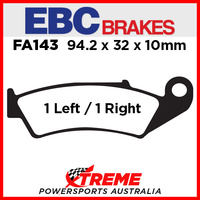 Honda NR 750 N 92 EBC Organic Rear Brake Pads, FA143