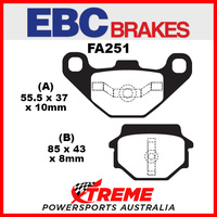 Husqvarna WR 250 90-91 EBC Organic Rear Brake Pads, FA251