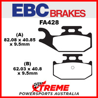 Yamaha YFM 700 06-12 EBC Sintered Copper Rear Brake Pads, FA428R