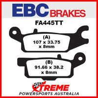 Yamaha YFM 550 Grizzly EPS 11-14 EBC Copper Sintered Brake Pads, FA445R
