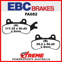 Can-Am Defender XT Cab 799cc 2016 EBC Copper Sintered Front Left Brake Pads, FA682R