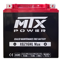 MTX Kawasaki KFX700 2004-2007 235CCA, 16.5AH AGM Power Battery