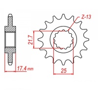 MTX 14 Tooth Front Sprocket for Honda VT250C MAGNA 1998