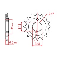 MTX 16 Tooth Front Sprocket for Honda XR400R 1996-2004