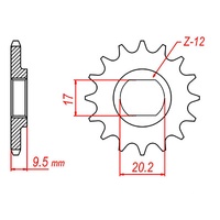 MTX 10 Tooth Front Sprocket for KTM 50 SX 2009-2023