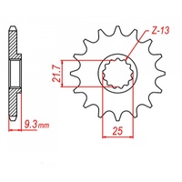 MTX 14 Tooth Front Sprocket for Kawasaki Versys X 300 2017-2022