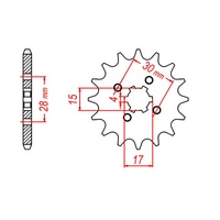 MTX 13 Tooth Front Sprocket for Honda Z50R 1982-1999