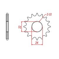 MTX 17 Tooth Front Sprocket for Aprilia RS 125 1998
