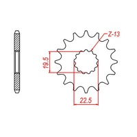 MTX 15 Tooth Front Sprocket for Suzuki GR650X 1983-1985