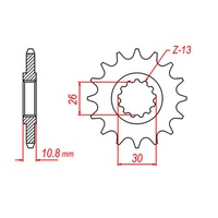 MTX 16 Tooth Front Sprocket for Yamaha YZF R1 2017-2022