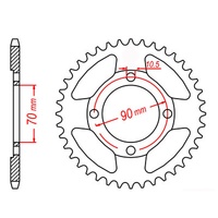 MTX 45 Tooth Rear Sprocket for Honda CT110 1980-2014