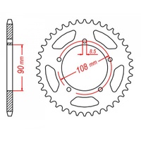 MTX 40 Tooth Rear Sprocket for Ducati 900 SD Darmah S/SS/MHR 1979-1985