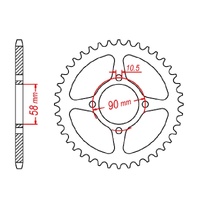 MTX 45 Tooth Rear Sprocket for Honda CB125E 2016-2018