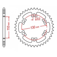 MTX 40 Tooth Rear Sprocket for Can-Am DS650 2007