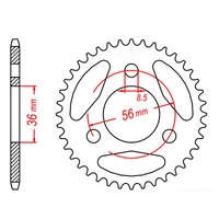 MTX 28 Tooth Rear Sprocket for Kawasaki KDX50 2003-2007