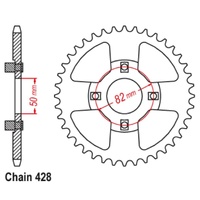 MTX 42 Tooth Rear Sprocket for Honda CT110 DUAL RANGE 1979-1980