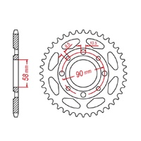 MTX 45 Tooth Rear Sprocket for Suzuki GSXS125 2018-2023
