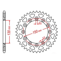MTX 40 Tooth Rear Sprocket for Honda CB250 HORNET 1996-2001
