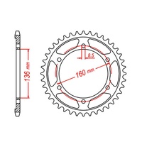 MTX 45 Tooth Rear Sprocket for Aprilia Pegaso 650 1997-2005