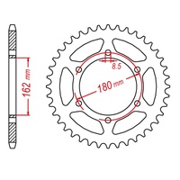 MTX 46 Tooth Rear Sprocket for Suzuki PE250 1980-1983