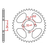 MTX 42 Tooth Rear Sprocket for Honda CBR125R 2005-2010
