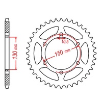 MTX 46 Tooth Rear Sprocket for Yamaha FZ6R SE 2013