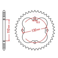 MTX 50 Tooth Rear Sprocket for Honda TRX90 2WD 1993-2006